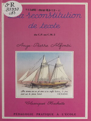 cover image of La reconstitution de texte